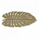 Gouden schaal bladvorm 30x36x5 cm